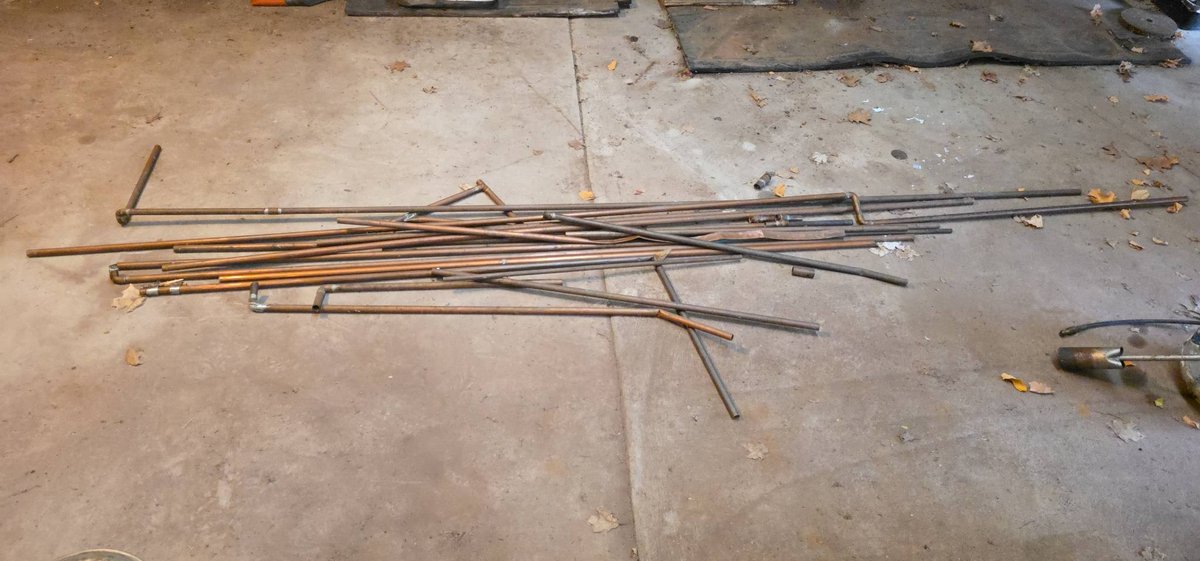 Approximately 15 Pieces of Copper Tubing, Longest Piece Measures 150 Inches