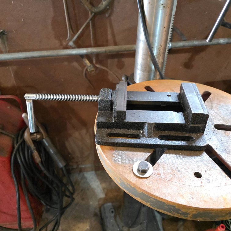 Machinist Drill Press Vise With 4" Jaw Width, Cast Iron Construction, Side Mounting Slots