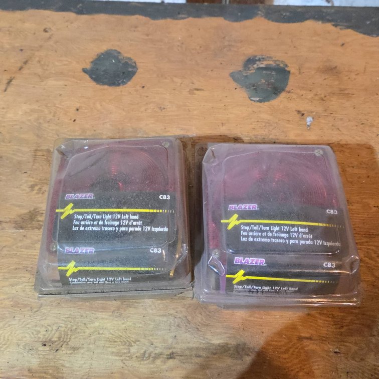 (2) New Blazer C83 12V Stop/Tail/Turn Light Left Hand, Sealed in Original Packaging