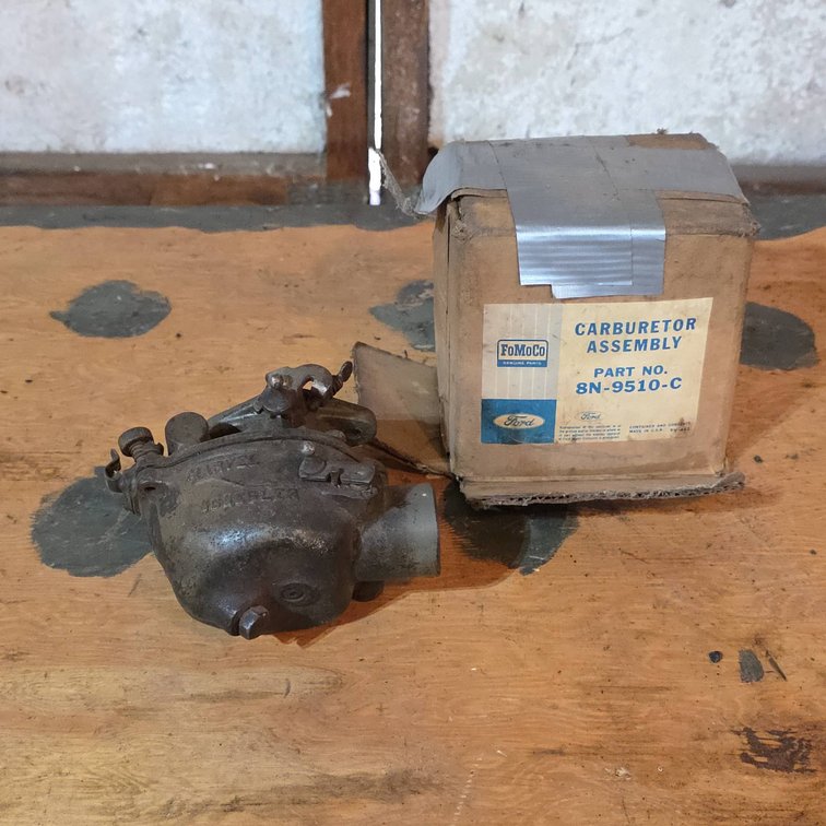 Marvel Schebler Carburetor Assembly for Ford, Part No. 8N-9510-C, with Original Box