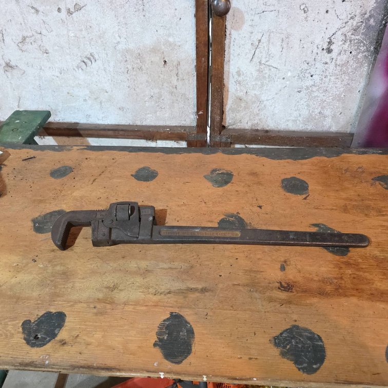 Belmont Mfg Co Roxbury Pipe Wrench, Primo Trade Mark, Drop Forged Steel, 24 Inch, USA Made