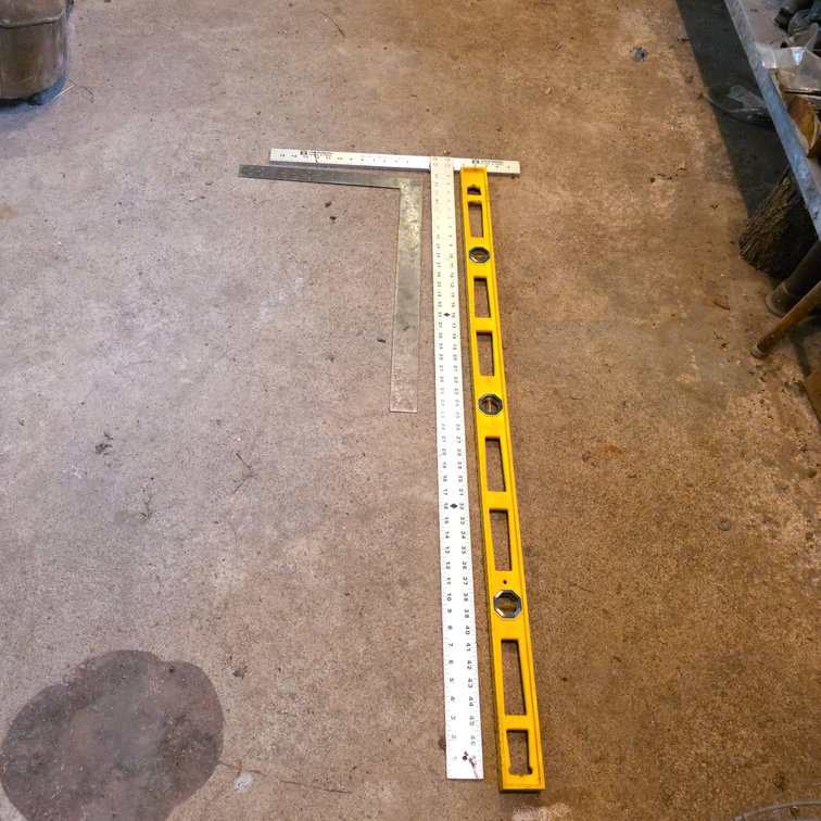 Johnson Carpenter Square and Johnson I-Beam Level, Metal and Plastic, Workshop Tools