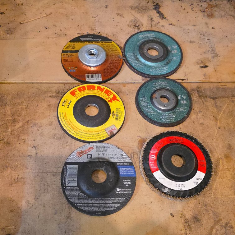 Grinding and Flap Discs Forney Milwaukee PFERD Metal Steel Stainless Lot of 6