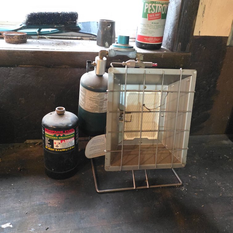Mr. Heater Portable Propane Heater with Grill and (2) Partial Cylinders of Propane Fuel