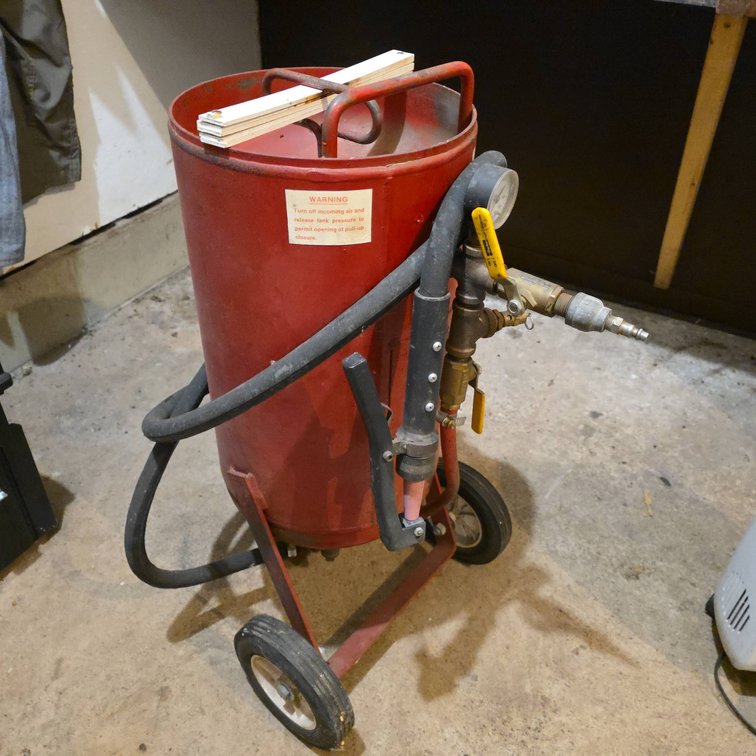 ALC Sandy Jet Model F-110DM Abrasive Blaster by S&H Industries Wheeled with Handle, Made in USA