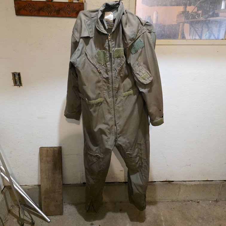 Size 44 US Air Force Flyer’s Coveralls, Summer, Fire Resistant, Isratex Inc., Vintage Flight Suit