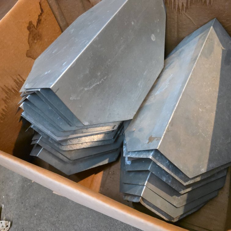 Maple Syrup Collection Pail Roof Lids, Galvanized Tin, Lot of Many Replacement Covers