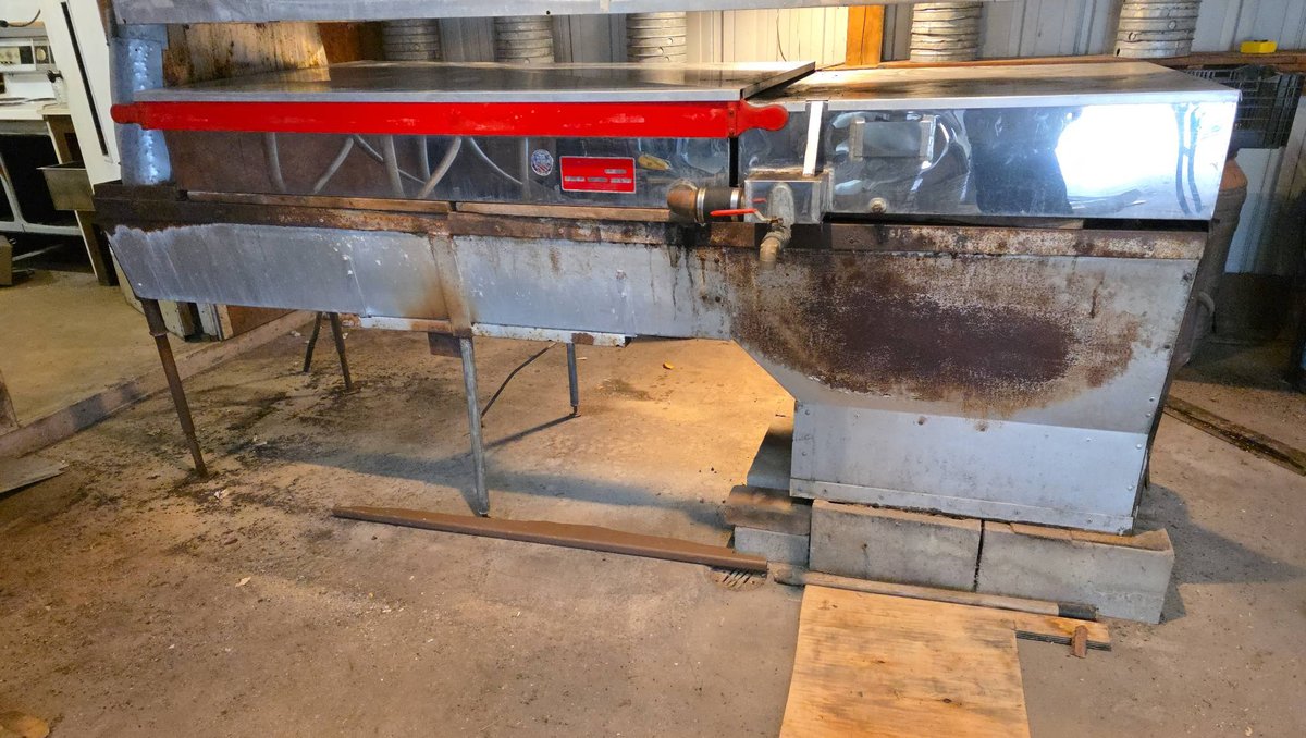 Leader Evaporator Maple Sugaring System, 9 ft x 40 in, Stainless With Base