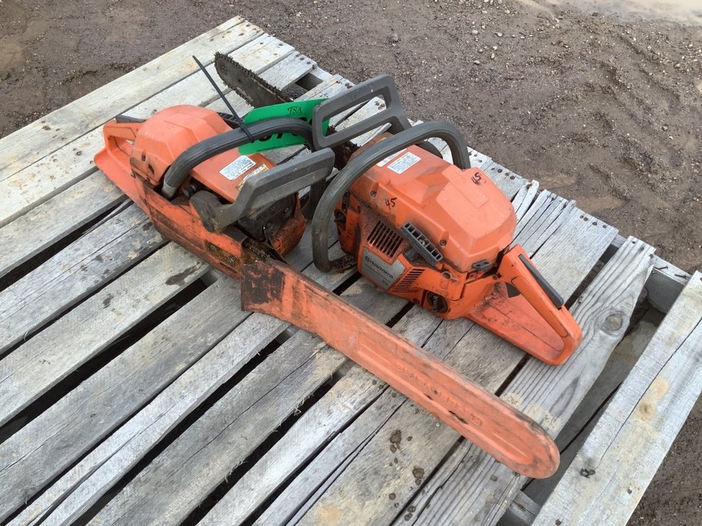(2) Husqvarna 55 Chainsaws