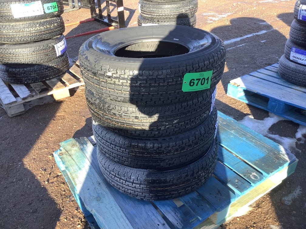 (4) Unused 225/75R15 Tires Load Range E