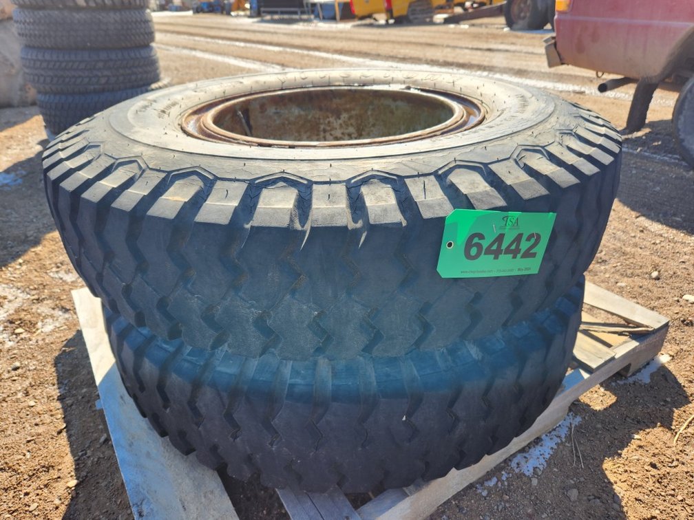 (2) 9.00-20 Tires On Rims