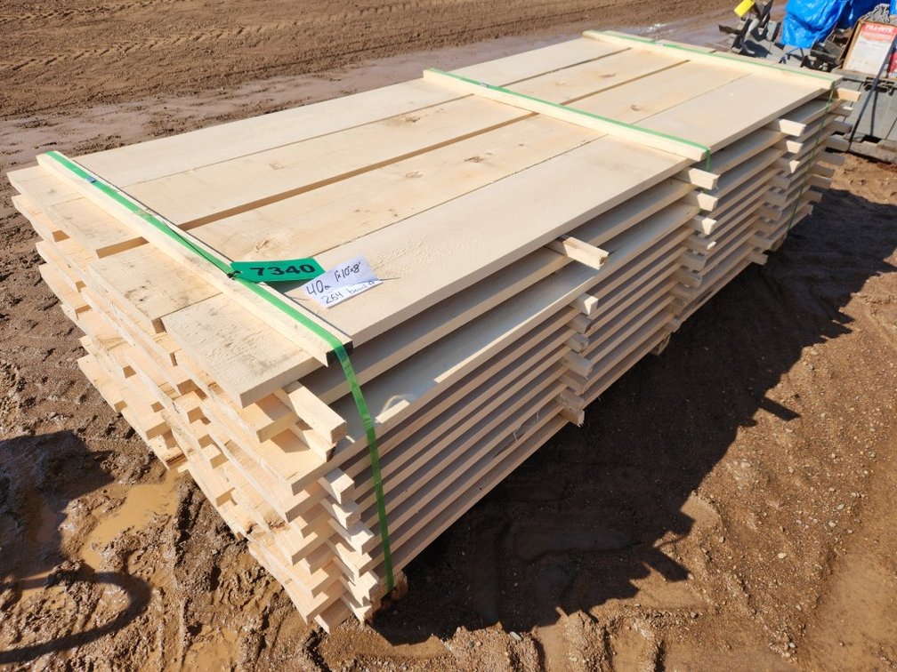 (40) Approx. 8'x10"x1" Basswood Boards