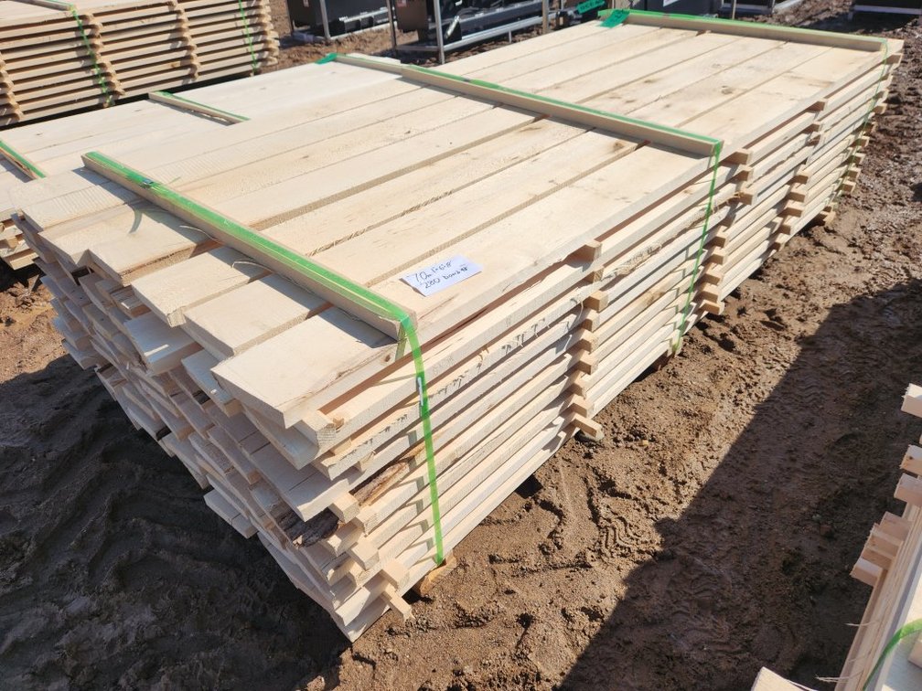 (70) Approx. 8'x6"x1" Basswood Boards