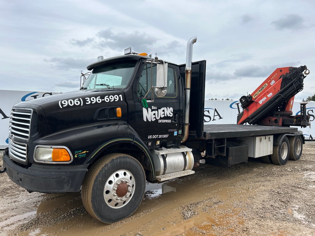 1999 Sterling AT Knuckle Boom Crane Truck