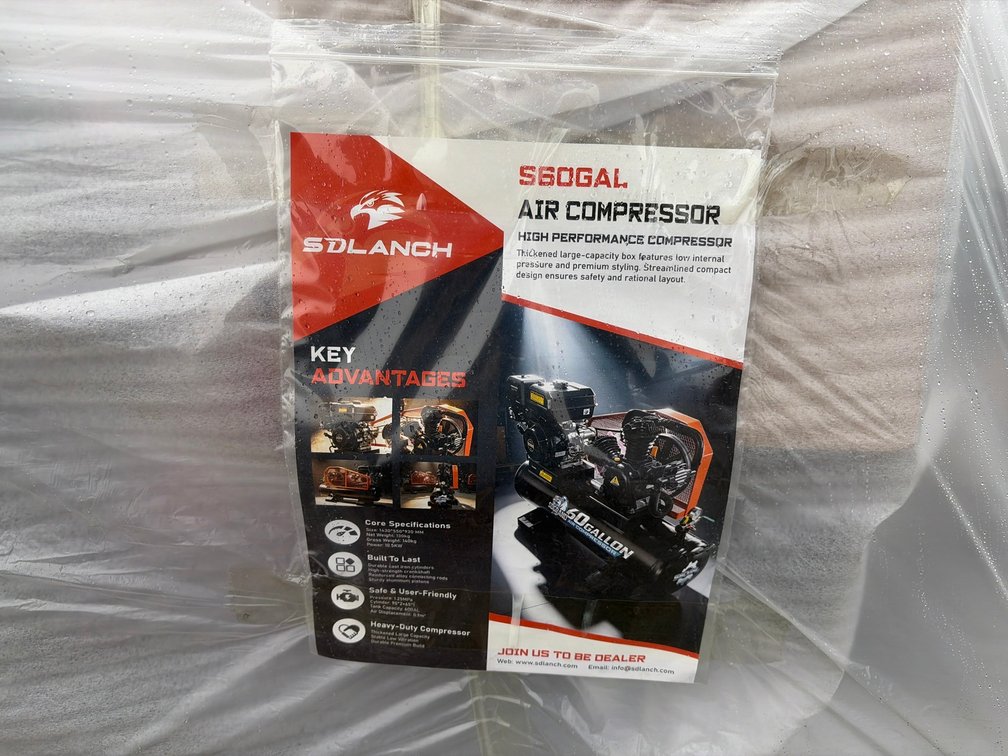 Unused SDLANCH AC60GAL 60 Gallon Air Compressor