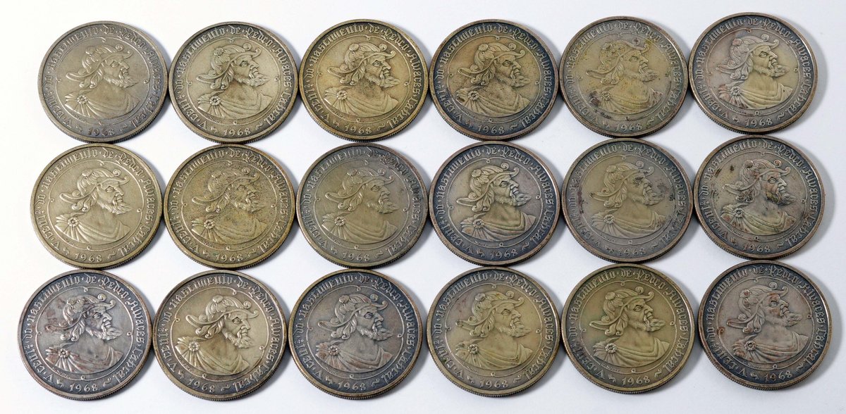 Portugal coin lot (18) Silver, 50 Escudos