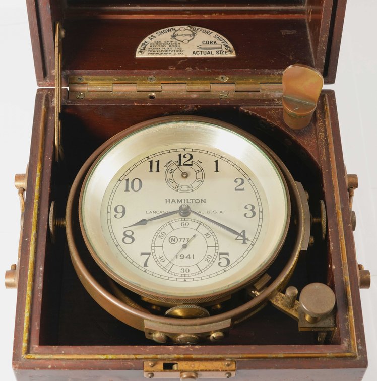 Hamilton, Model 21, WWII era marine chronometer