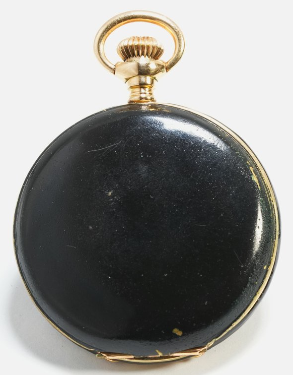 E Howard & Co, pendant watch, Series VI, 14K HC w/replaced front lid