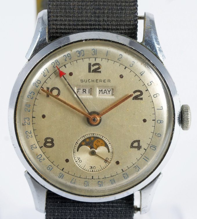 Bucherer, triple calendar with moonphase