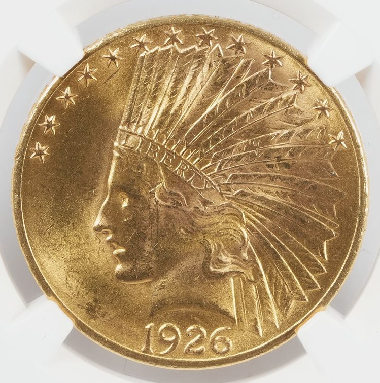 US Augustus Saint-Gaudens $10 Gold, 1926, NGC MS63