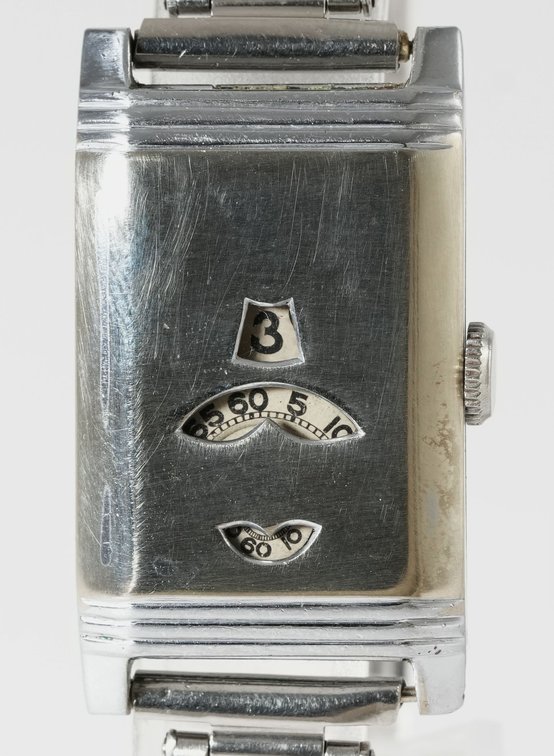 Mimo art deco jump hour, manual wind
