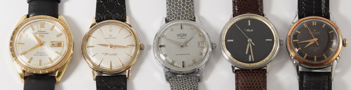 WW lot (5) Swiss & Japanese mechanical models, all run