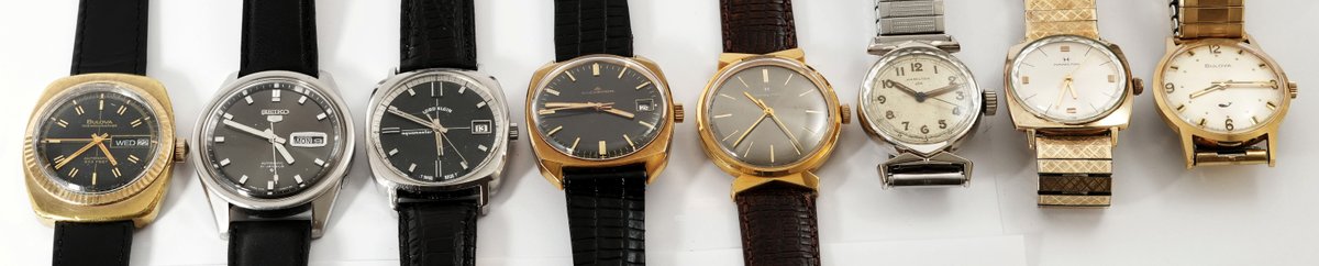 WW lot (8) Swiss, American & Japanese mechanical models, all run