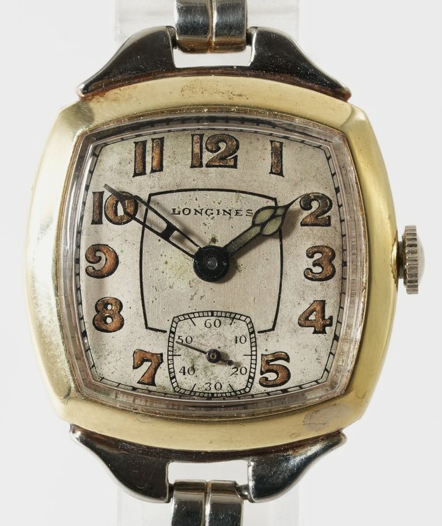 Longines, manual wind in 14K gold and silver