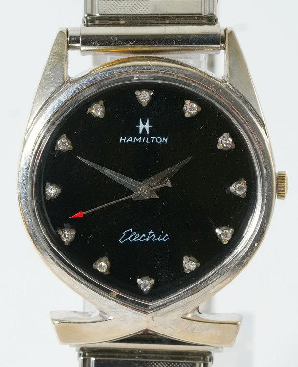 Hamilton electric Lord Lancaster E in 14K