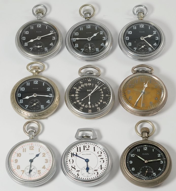 PW lot (9) American military, 7-22J, 16S, seven run