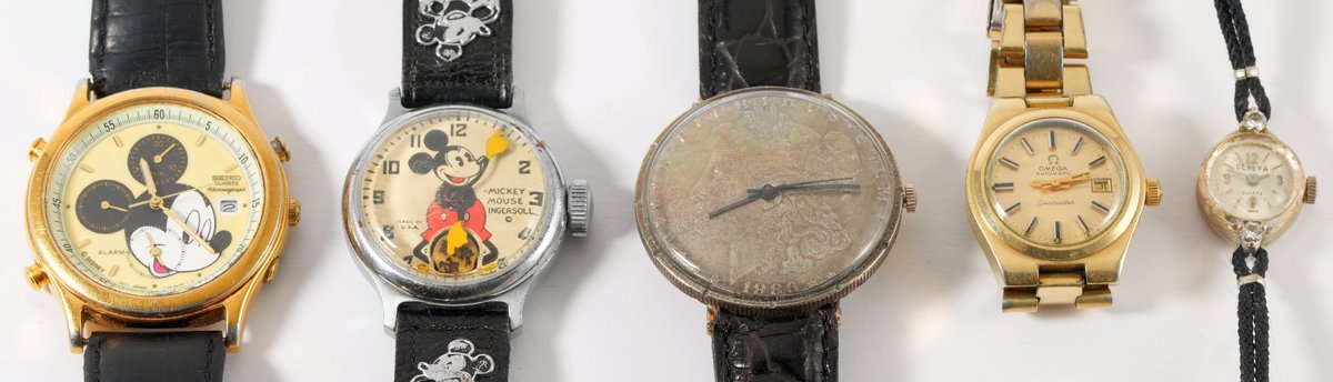 WW lot (5) Swiss & Japanese models, three run