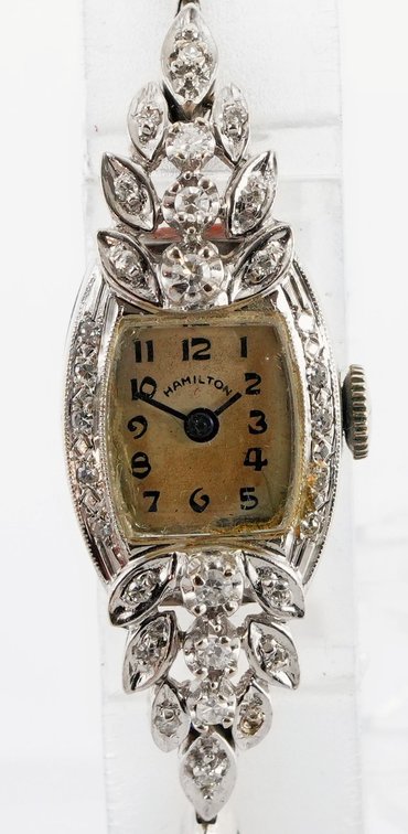 Ladies' Hamilton cocktail watch in 14K