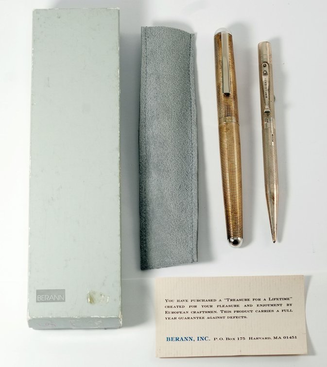 Writing instrument lot (2) Sterling pieces