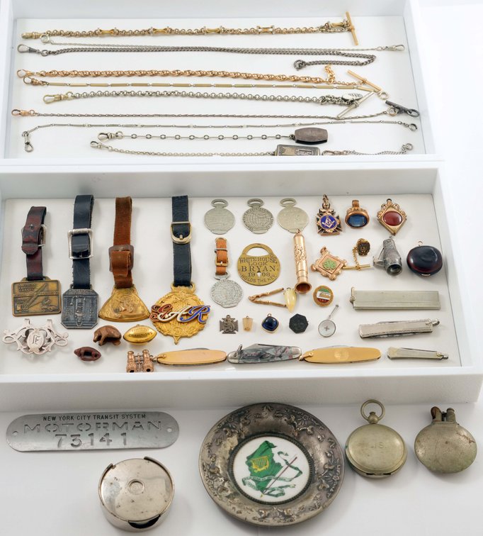 Assorted PW chains, fobs, and more