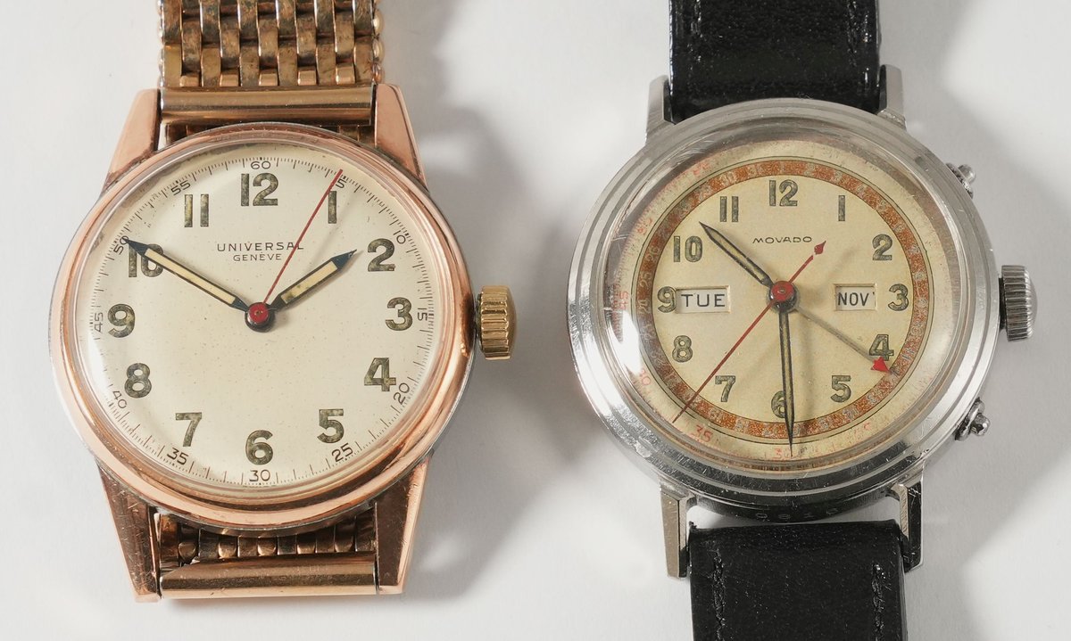 WW lot (2) Swiss manual wind models, one runs