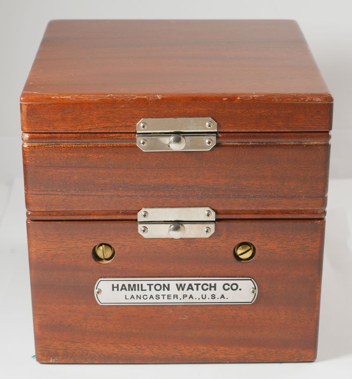Hamilton, WWII era US Navy Model 22 lever marine chronometer