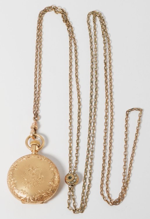 Elgin, pendant watch, 14K HC