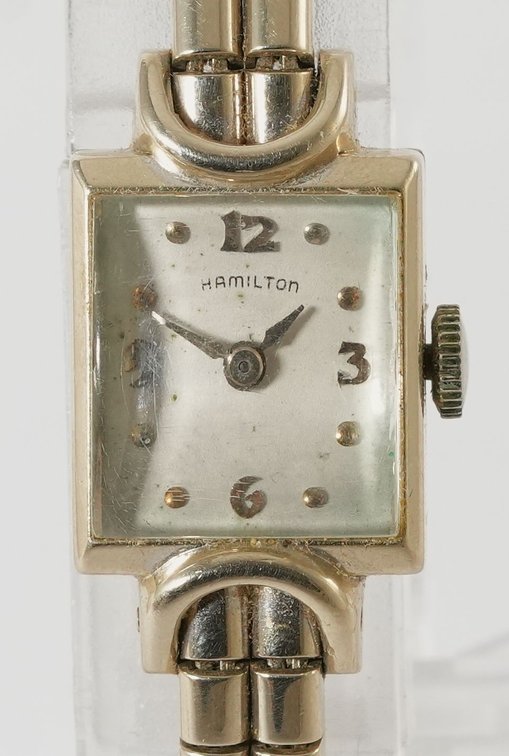 Lady's Hamilton, manual wind in 14K