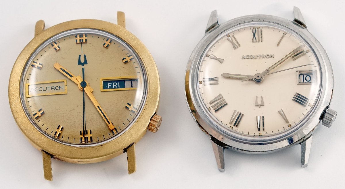 WW lot (2) Bulova Accutron 218 models, both NR