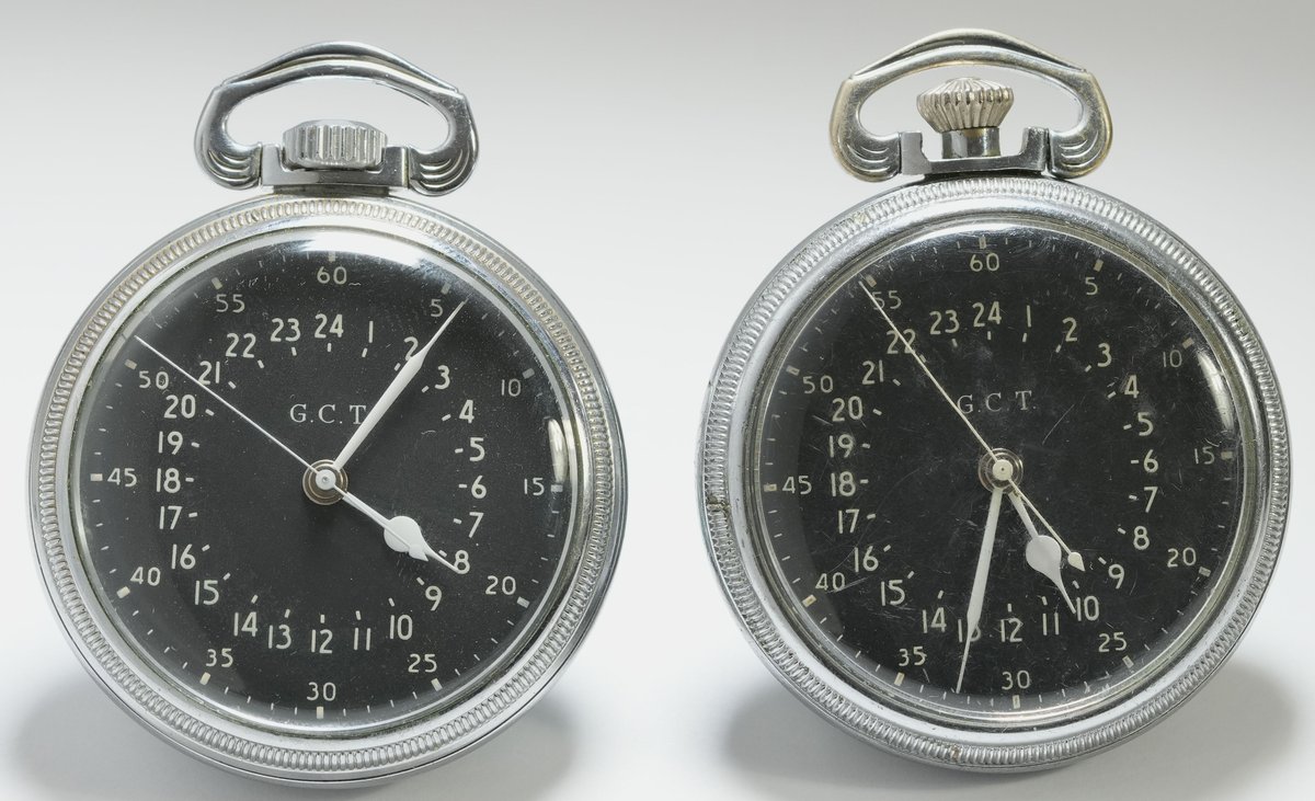 PW lot (2) Hamilton, World War II era "Master Navigation Watch", 16S, 22J
