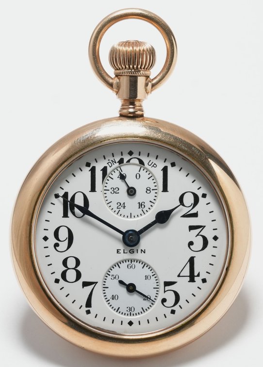 Elgin, Father Time w/winding indicator, 21J, 16S