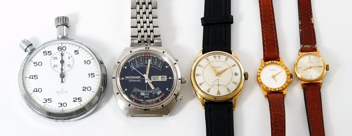 WW lot (5) Swiss & Japanese models, three run