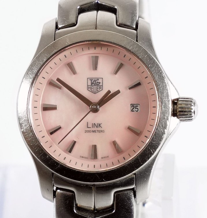 Lady's Tag Heuer Link MOP dial, quartz w/ B&P