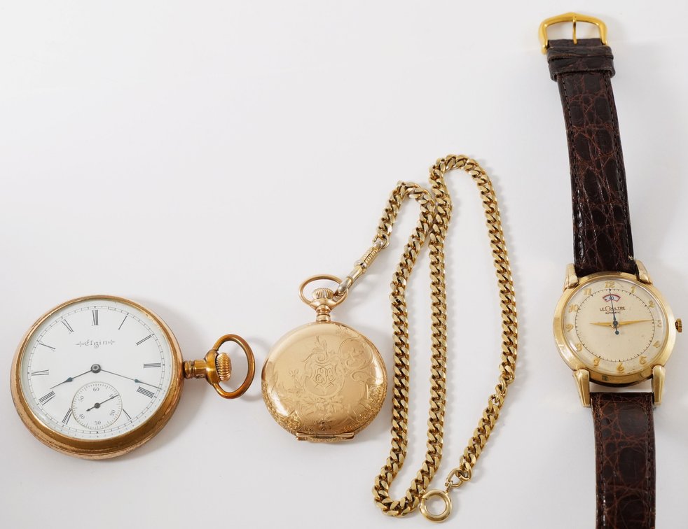 Lot (3) WW, PW, and Pendant Watch in gold-filled