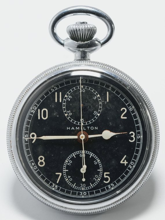 Hamilton, Model 23 chronograph, 19J, WWII military