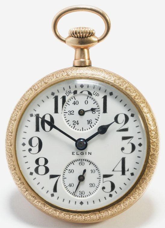 Elgin, BW Raymond w/winding indicator, 19J, 16S