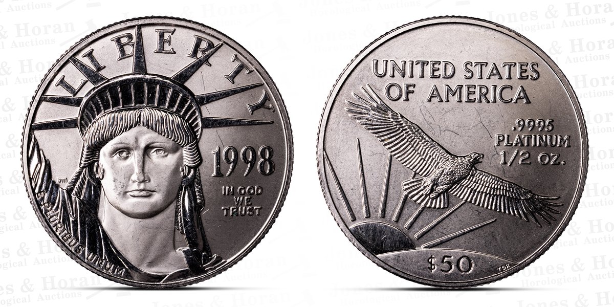 US Platinum Eagle, 1998, 1/2 ounce
