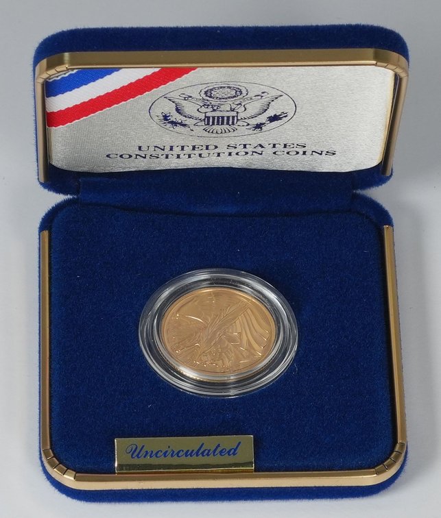 US Constitution Commemorative $5 gold coin