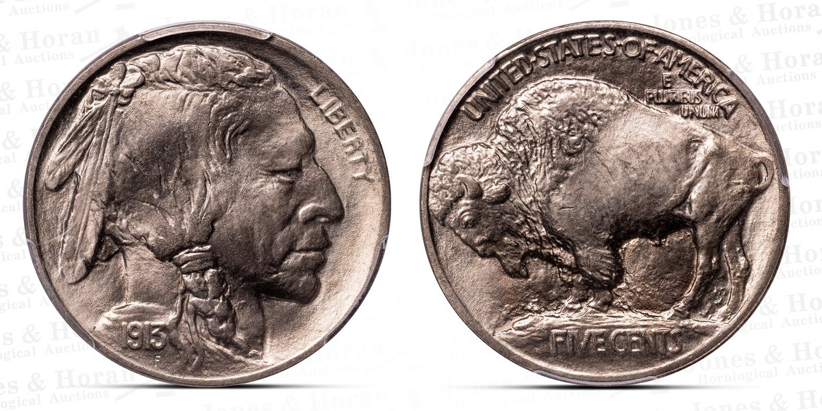 US Buffalo Nickel, 1913 Type 1, PCGS MS67.