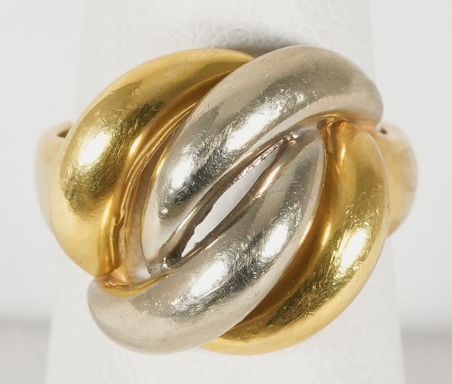 18K yellow & white gold ring by Tiffany & Co.